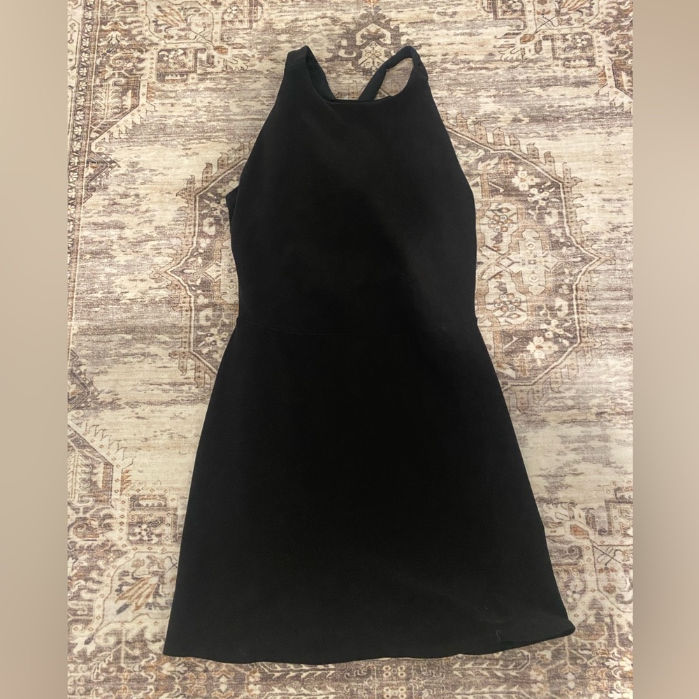 Women’s Alosoft Black Backspin Dress Size Large